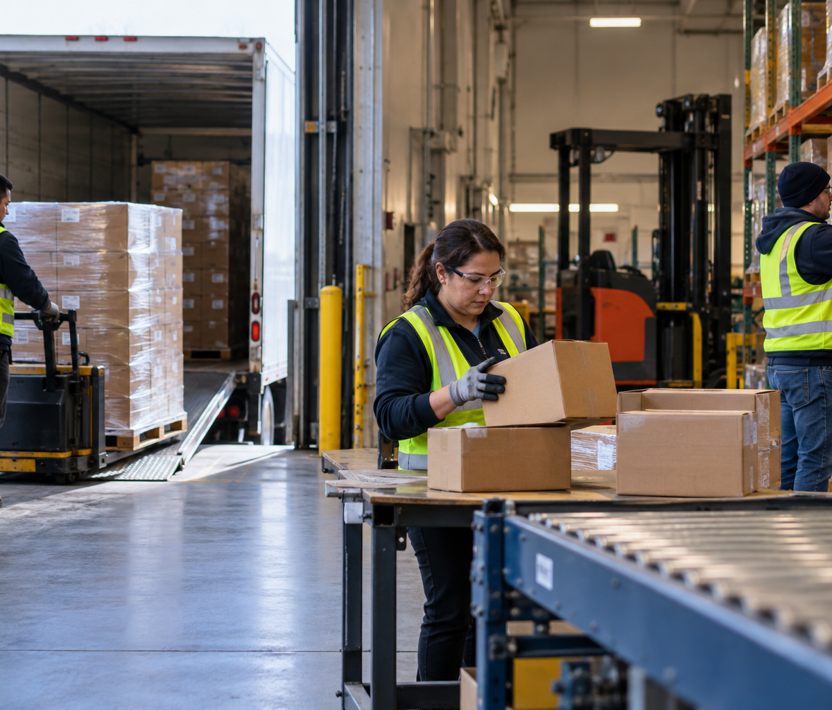 what dock-to-stock time measures: following receiving, inspection and storage activity.
