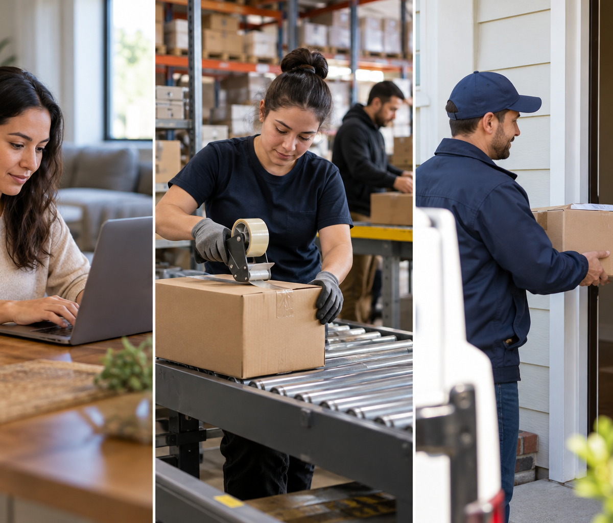 what order cycle time measures: following packing, transport and final handoff.