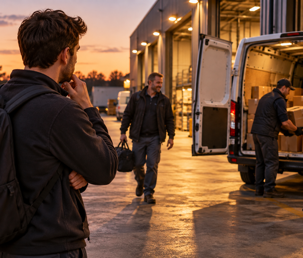 Comparing overtime terms across driver roles: considering additional depot work as other drivers finish.