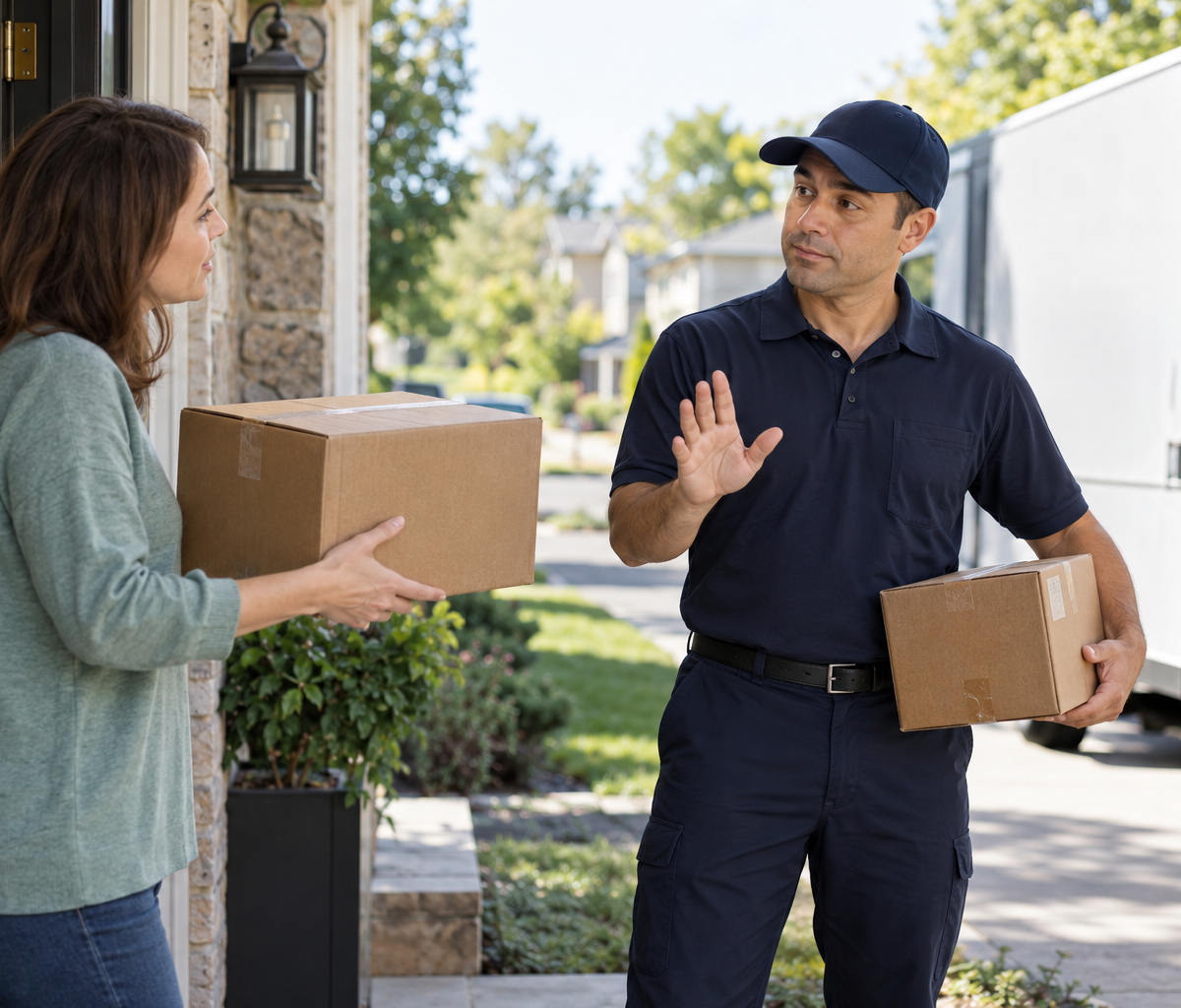 How drivers handle customer pickup requests: considering an unscheduled return offered by a customer.