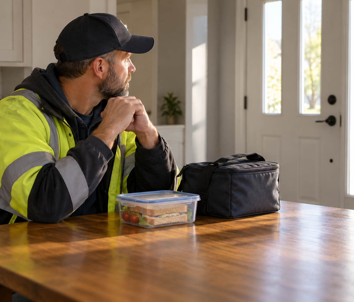 Clarifying weekly pay versus biweekly pay: considering household timing before a morning shift.