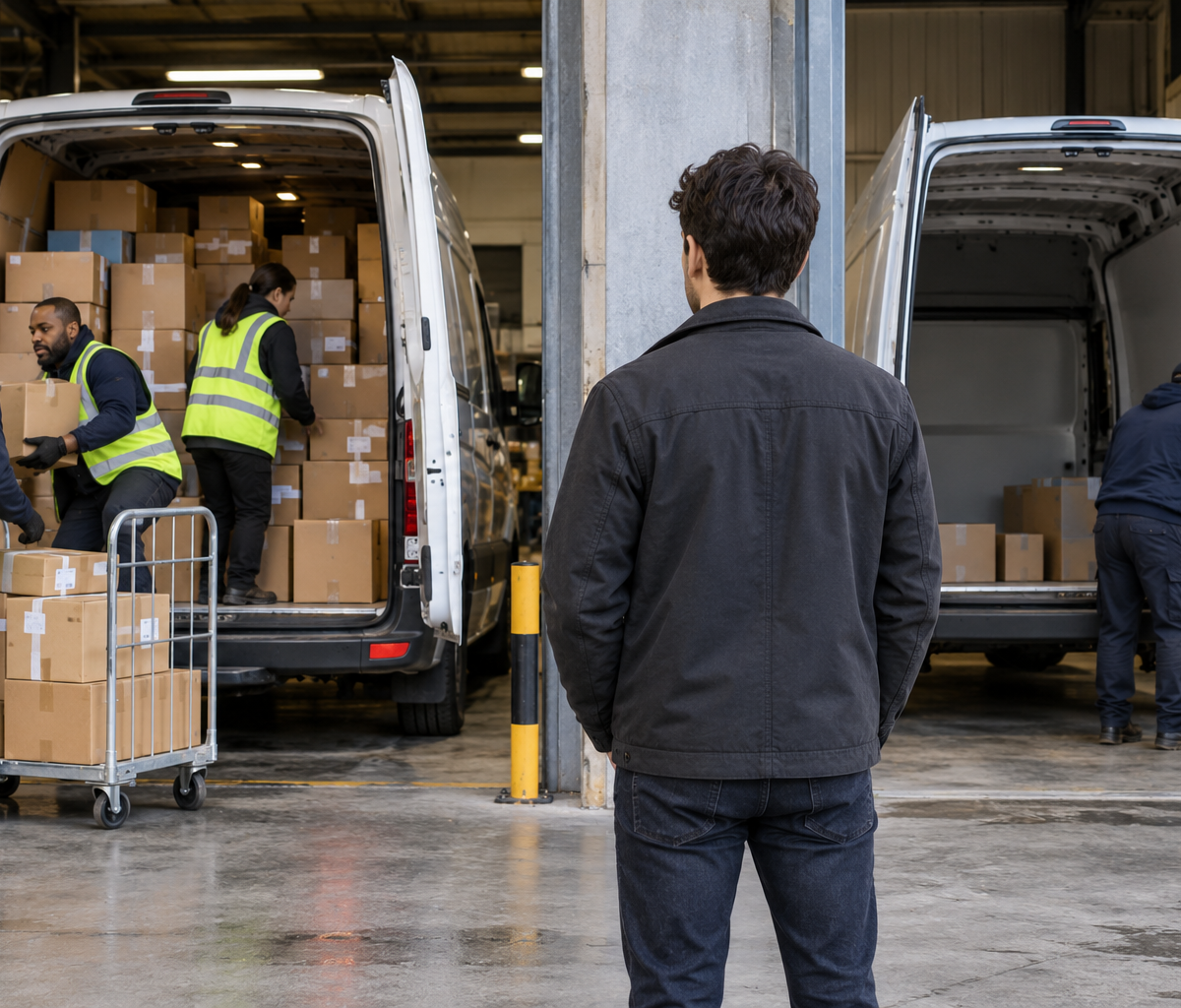 Reading a weekly-hour range in a driver listing: considering busy and quiet loading activity at a depot.