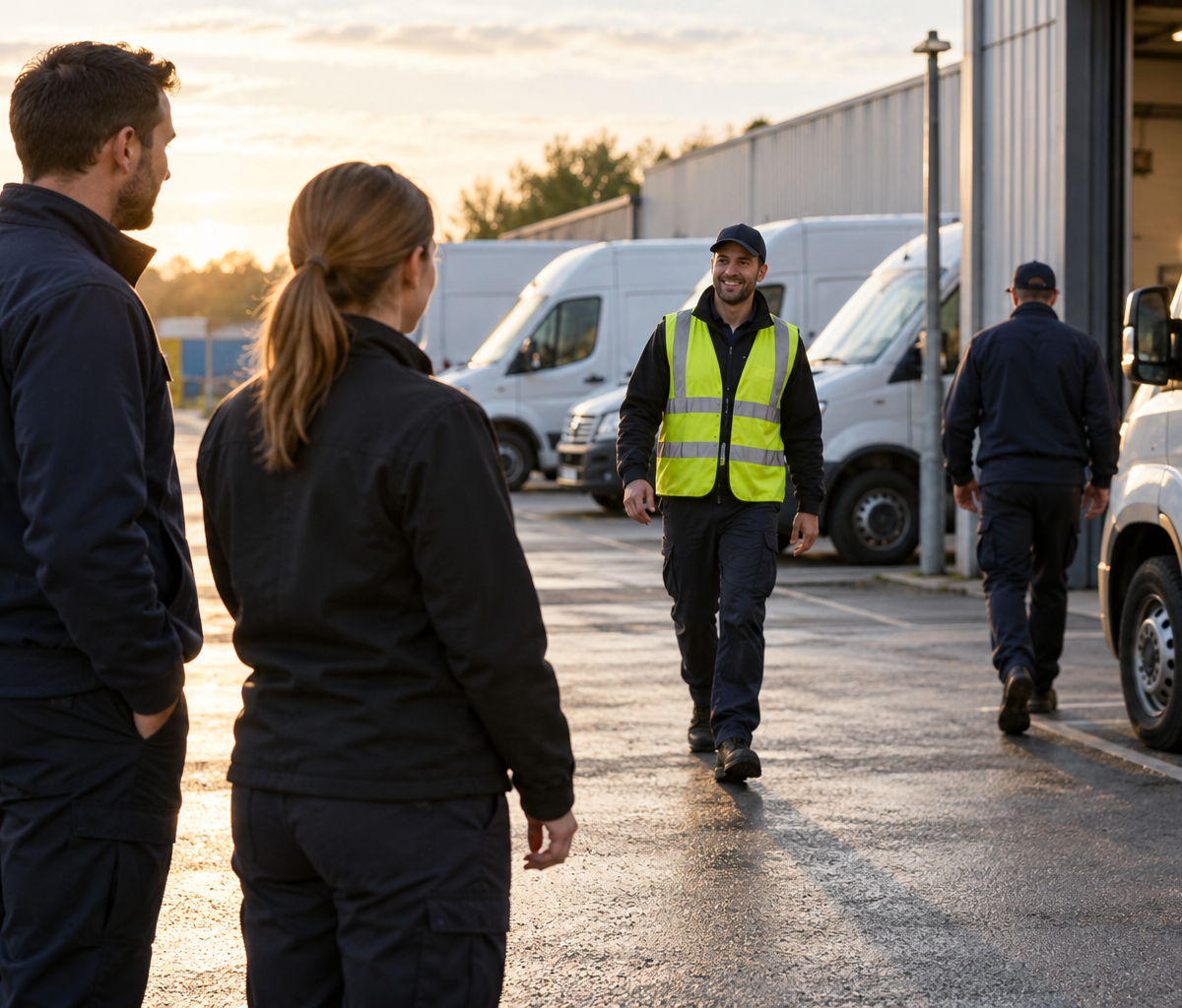 employment-type labels in applications: considering different work patterns at a delivery depot.